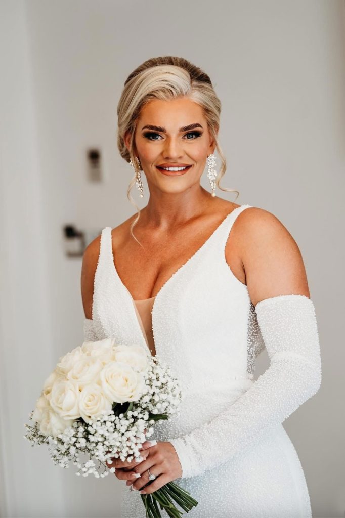 Luxury art deco wedding venue in Doncaster bridal portrait