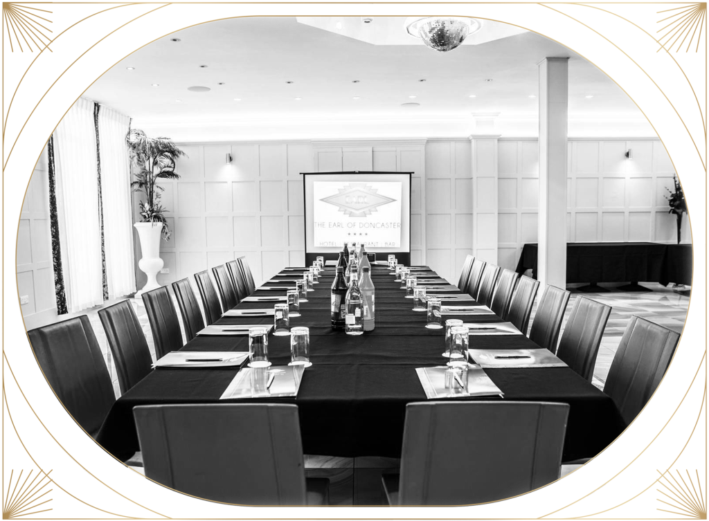 Luxury art deco hotel in Doncaster meeting and conference room at The Earl