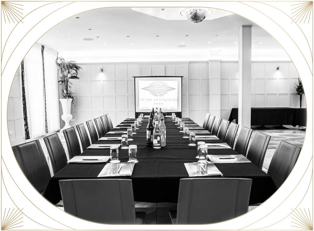 Luxury art deco hotel in Doncaster meeting and conference room at The Earl