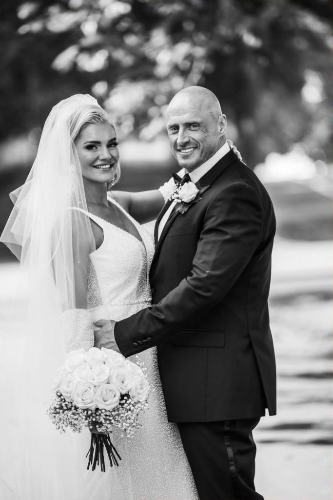 Luxury art deco wedding venue in Doncaster happy couple