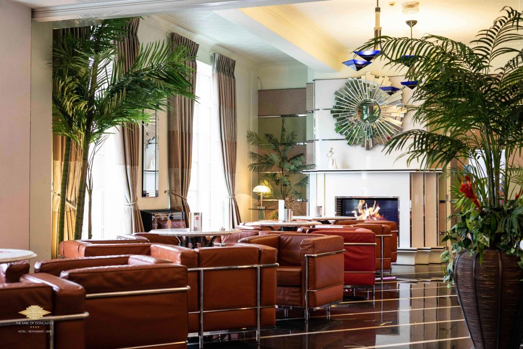 Luxury art deco hotel in Doncaster hotel lobby